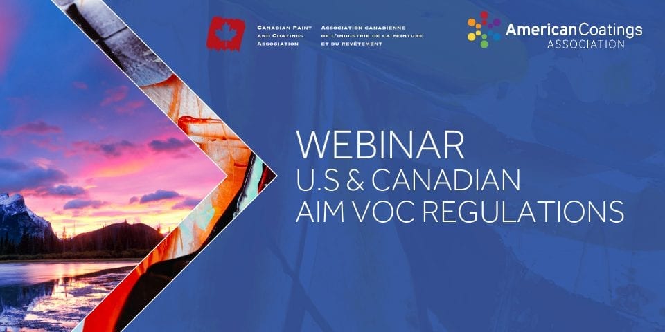 Webinar: U.S and Canadian AIM VOC Regulations