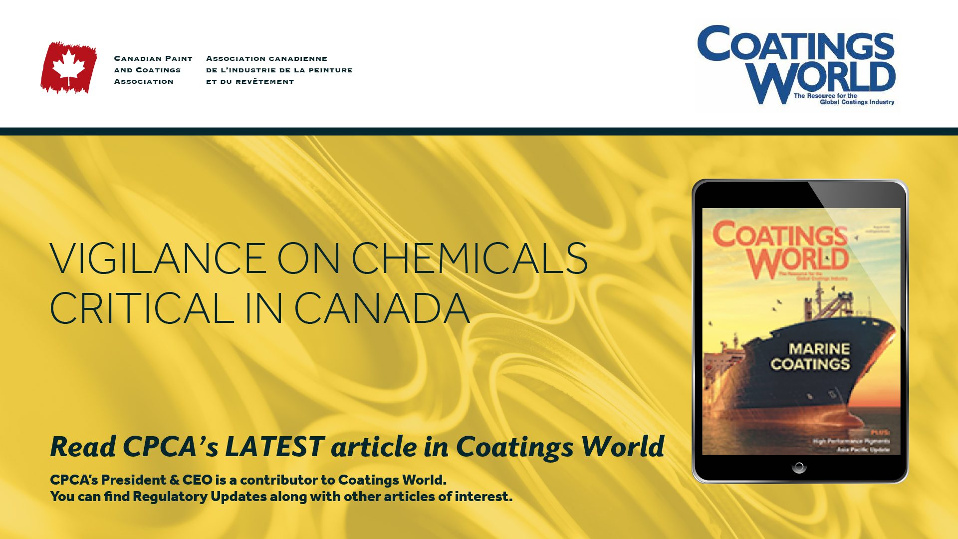Vigilance on Chemicals Critical in Canada