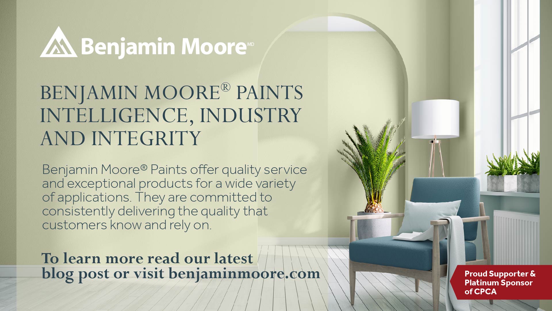 Benjamin Moore Platinum Sponsor CCA