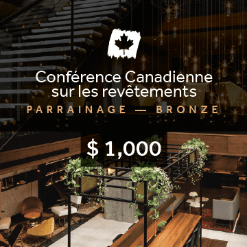Conférence Canadienne sur les revêtement parrainage bronze